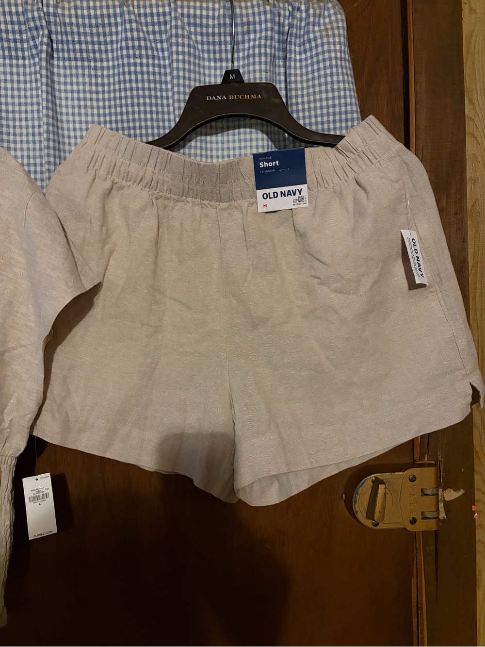 Old Navy Blue High-Waist Elastic Shorts with Matching Smocked Open Back Top - Picture 9 of 15